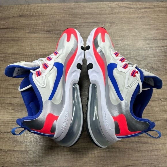 Nike~Women’s~Air Max 270 React Pink/Blue Sneakers(CW3094-100)~Size 8.5 - Picture 6 of 8